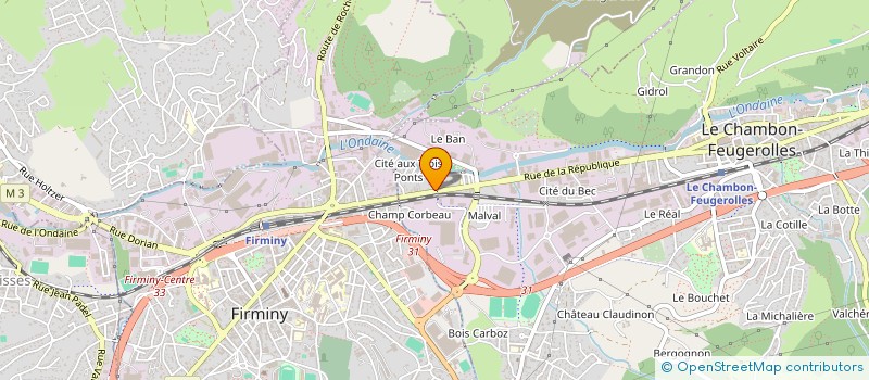 localisation de l'entreprise LE PALETUVIER ESPACE ECHANGES ANIMATION à LE CHAMBON-FEUGEROLLES
