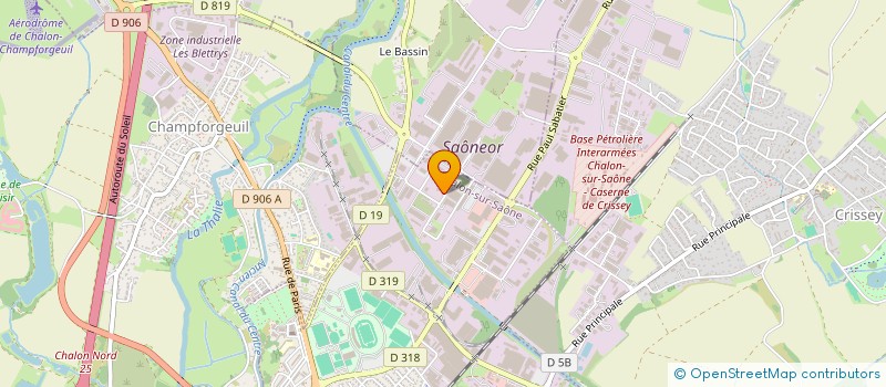 localisation de l'entreprise LE PALIGON à CHALON-SUR-SAONE