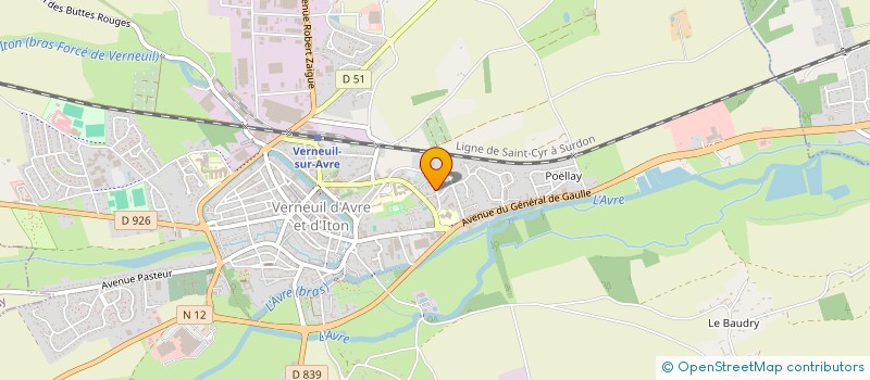 localisation de l'entreprise LE PALISIR DES YEUX  VERNEUIL D'AVRE ET D'ITON