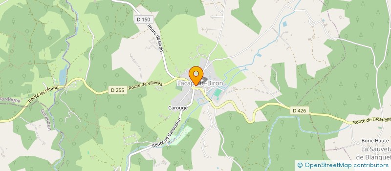 localisation de l'entreprise LE PALISSY CHEZ NORBERT  LACAPELLE-BIRON