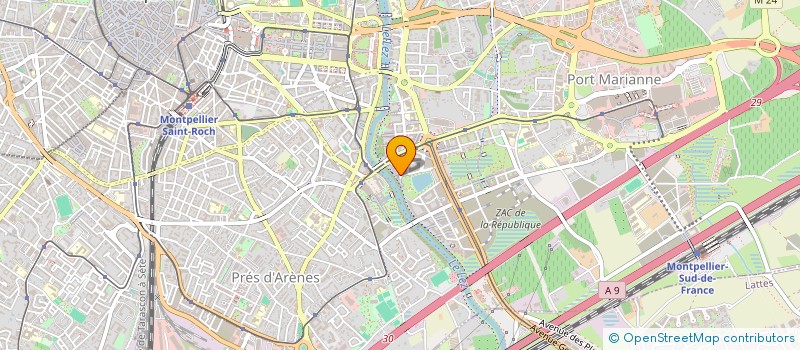 localisation de l'entreprise LE PALLAS à MONTPELLIER