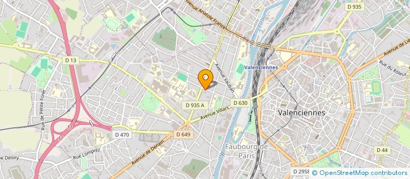 localisation de l'entreprise LE PALMA à VALENCIENNES