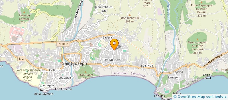 localisation de l'entreprise LE PALMARIUM à SAINT-JOSEPH
