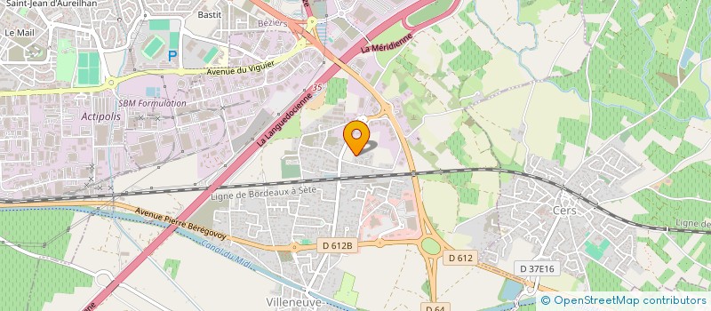 localisation de l'entreprise LE PALMIER à VILLENEUVE-LES-BEZIERS