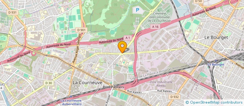 localisation de l'entreprise LE PALMIER à LA COURNEUVE