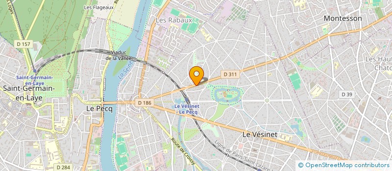 localisation de l'entreprise LE PALMIER  LE VESINET