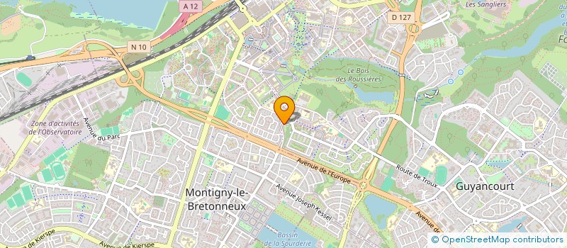 localisation de l'entreprise LE PALMIER  GUYANCOURT