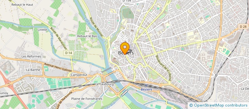 localisation de l'entreprise LE PALMIER à BEZIERS