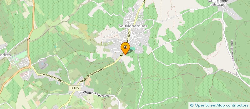 localisation de l'entreprise LE PALMIER  SOUVIGNARGUES