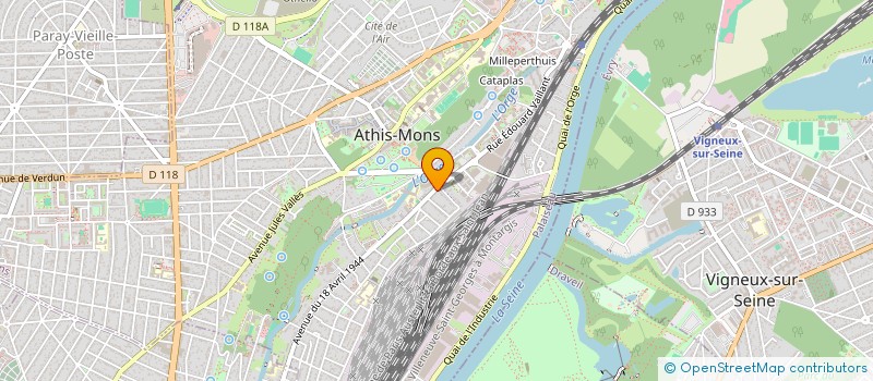 localisation de l'entreprise LE PALMIER à ATHIS-MONS