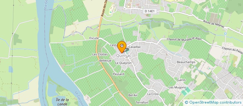 localisation de l'entreprise LE PALMIER  QUINSAC