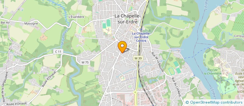 localisation de l'entreprise LE PALMIER BLEU  LA CHAPELLE-SUR-ERDRE