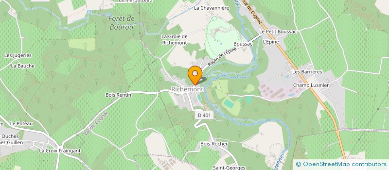 localisation de l'entreprise LE PALMIER D'ACER à VAL-DE-COGNAC
