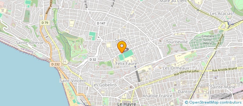 localisation de l'entreprise LE PALMIER DE L'ENFANT  LE HAVRE