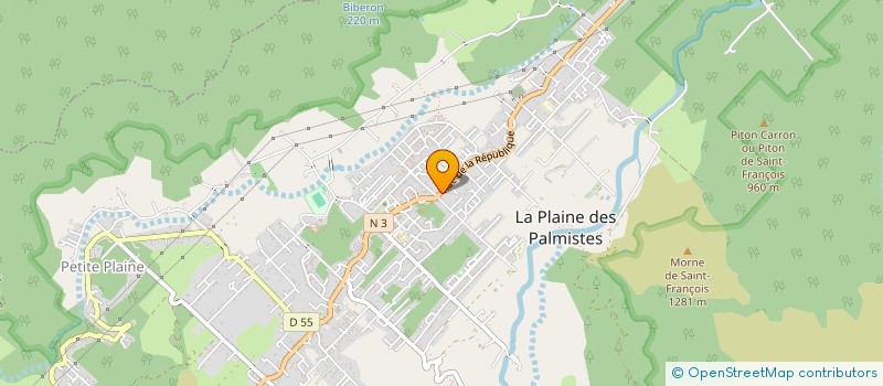 localisation de l'entreprise LE PALMISTE  LA PLAINE-DES-PALMISTES