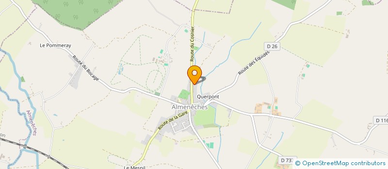 localisation de l'entreprise LE PALOMINO'S à ALMENECHES