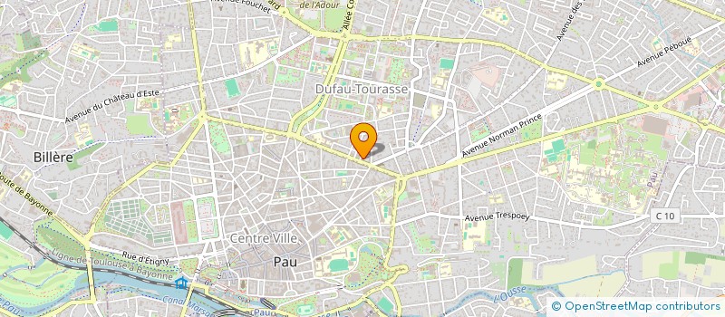 localisation de l'entreprise LE PANACHE BLANC à PAU