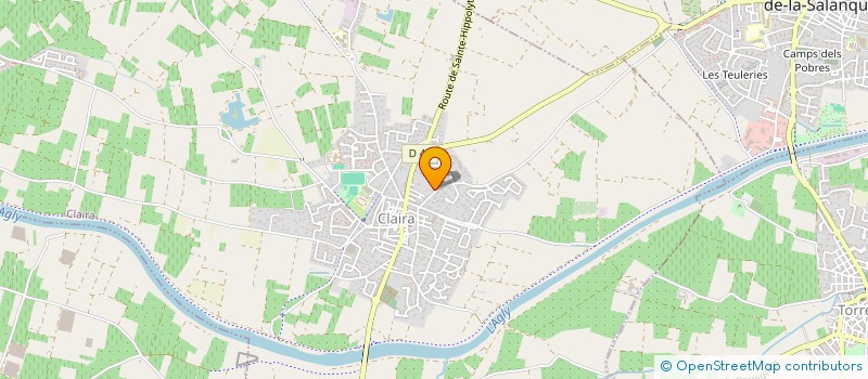 localisation de l'entreprise LE PANADES  CLAIRA