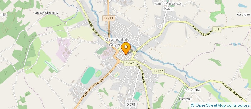 localisation de l'entreprise LE PANAM'A CAFE  MIRAMONT-DE-GUYENNE