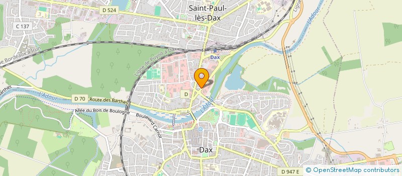 localisation de l'entreprise LE PANAMA à DAX