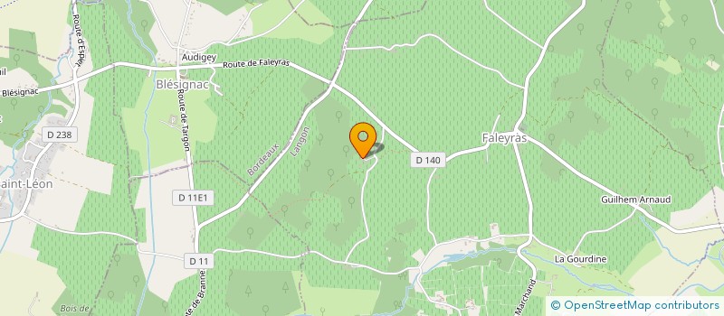 localisation de l'entreprise LE PANATIER  FALEYRAS