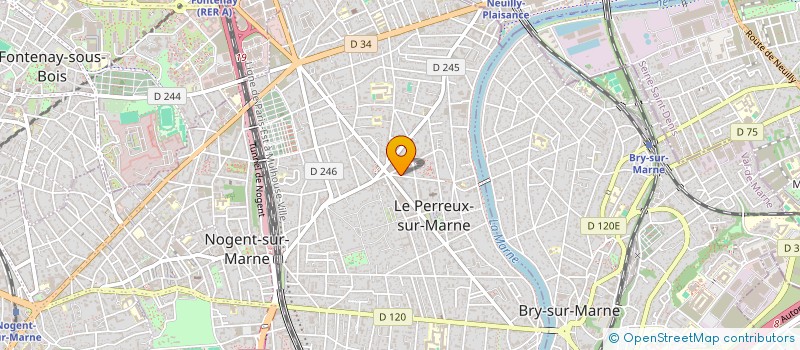 localisation de l'entreprise LE PANDA BLEU  LE PERREUX-SUR-MARNE