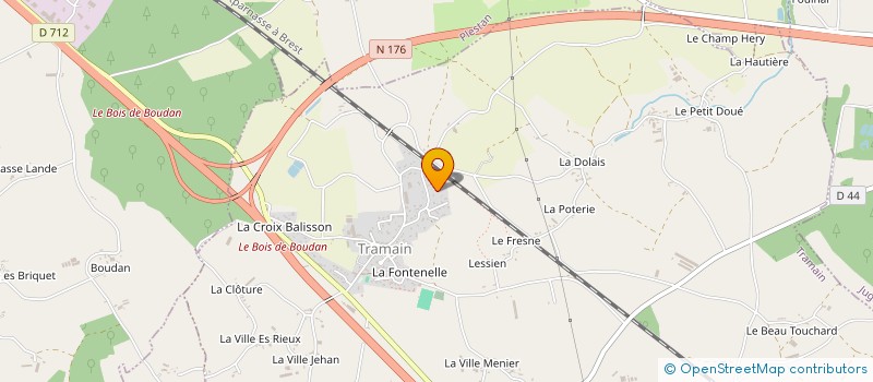 localisation de l'entreprise LE PANDA TRUCK  PLESTAN