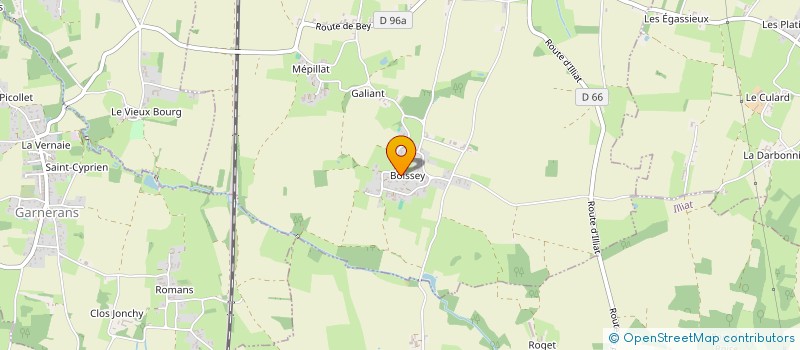 localisation de l'entreprise LE PANIER A PROVISIONS  CRUZILLES-LES-MEPILLAT