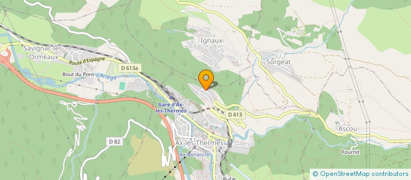 localisation de l'entreprise LE PANIER ARIEGEOIS à AX-LES-THERMES
