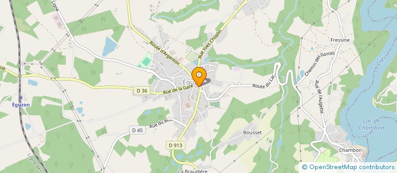 localisation de l'entreprise LE PANIER BERRICHON à EGUZON-CHANTOME