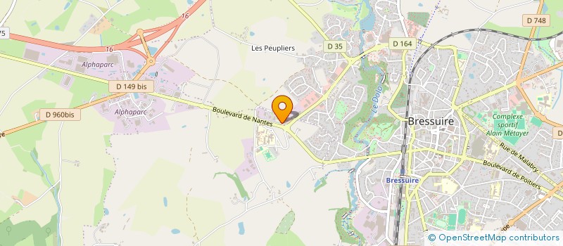 localisation de l'entreprise LE PANIER BIO BRESSUIRAIS  BRESSUIRE