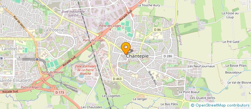 localisation de l'entreprise LE PANIER CANTEPIEN  CHANTEPIE