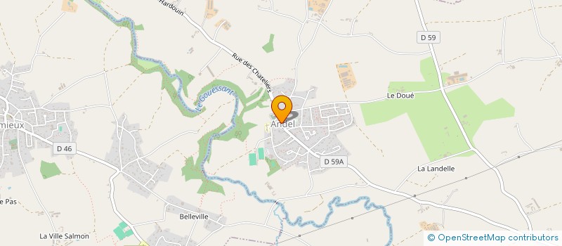 localisation de l'entreprise LE PANIER D'ANDEL  ANDEL