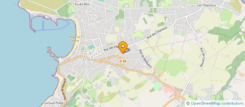 localisation de l'entreprise LE PANIER D'CRABES à ERQUY