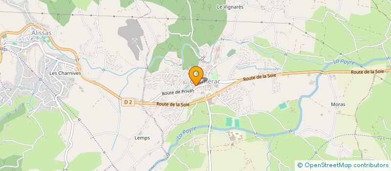 localisation de l'entreprise LE PANIER D'EMILIE  CHOMERAC