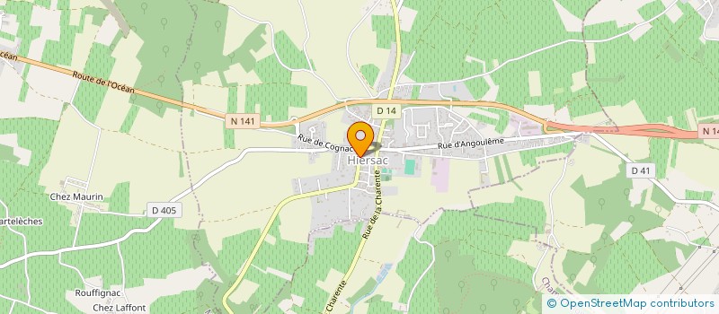 localisation de l'entreprise LE PANIER D'HIERSAC  HIERSAC