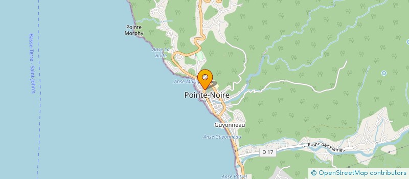 localisation de l'entreprise LE PANIER D'ODETTE  POINTE-NOIRE