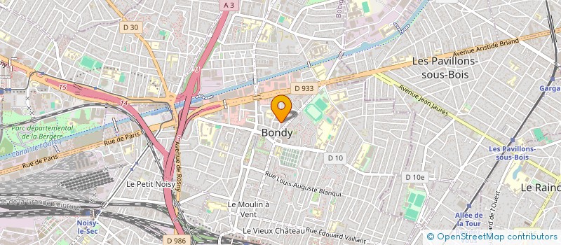 localisation de l'entreprise LE PANIER D'OR à BONDY