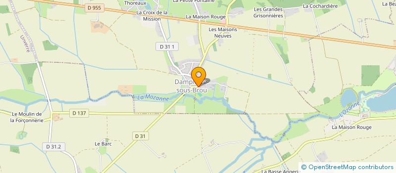 localisation de l'entreprise LE PANIER DAMPIERROIS à DAMPIERRE-SOUS-BROU