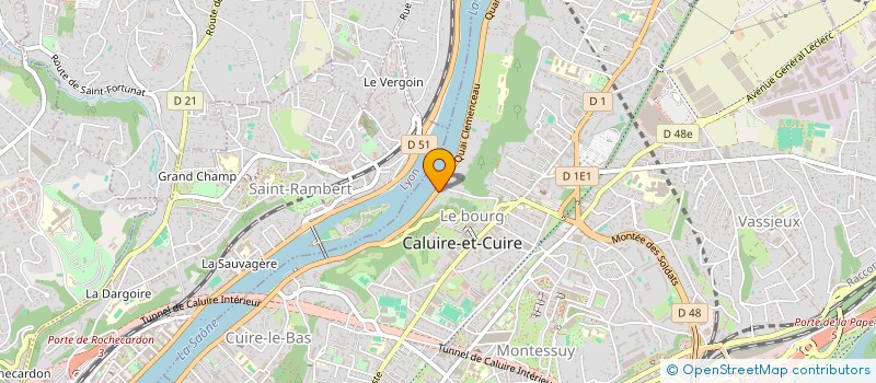 localisation de l'entreprise LE PANIER DE CALUIRE  CALUIRE-ET-CUIRE