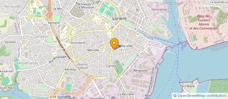 localisation de l'entreprise LE PANIER DE CAROLINE à LORIENT