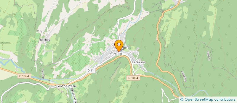 localisation de l'entreprise LE PANIER DE CHLOE à CERDON