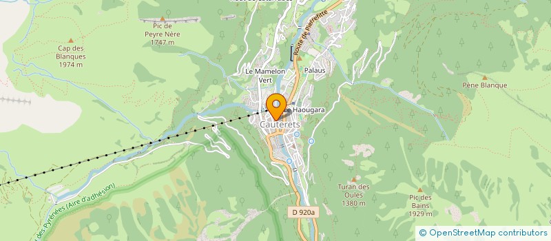 localisation de l'entreprise LE PANIER DE LA MARMOTTE  CAUTERETS