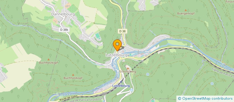 localisation de l'entreprise LE PANIER DE LA MENAGERE à LUTZELBOURG