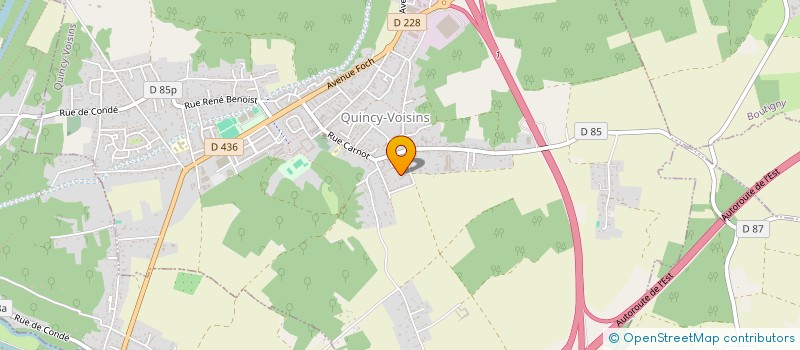 localisation de l'entreprise LE PANIER DE LAETITIA à QUINCY-VOISINS