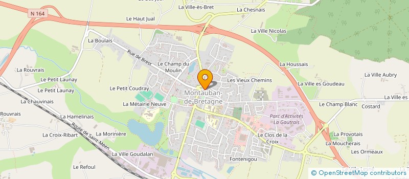 localisation de l'entreprise LE PANIER DE LILI à MONTAUBAN-DE-BRETAGNE