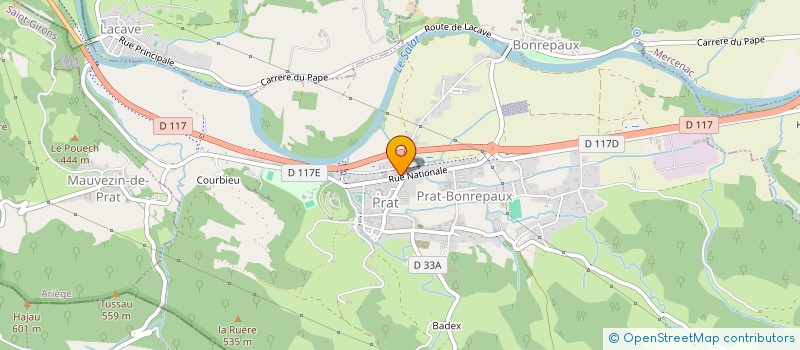 localisation de l'entreprise LE PANIER DE PROXIMITE à PRAT-BONREPAUX