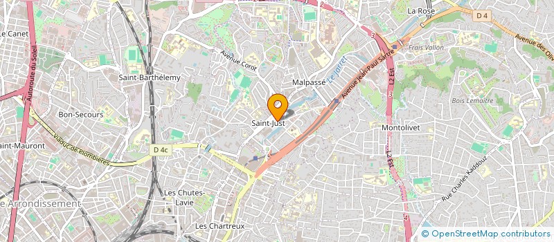 localisation de l'entreprise LE PANIER DE SAINT-JUST  MARSEILLE