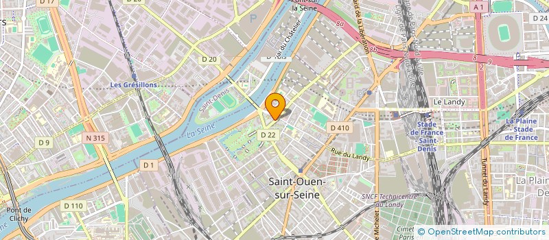 localisation de l'entreprise LE PANIER DE SAINT OUEN à SAINT-OUEN-SUR-SEINE