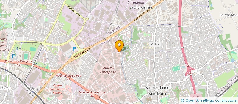 localisation de l'entreprise LE PANIER DES 2 ALPES  LA CHEVALLERAIS